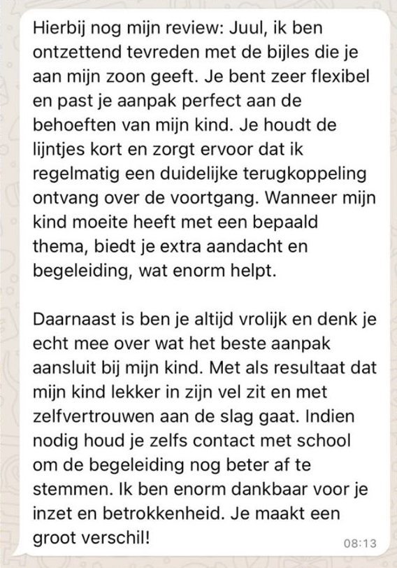 Origineel bericht van een ouder: Flexibel, korte lijntjes en een groot verschil