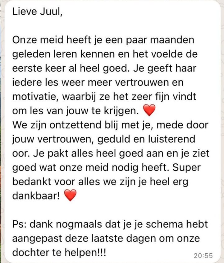 Origineel bericht van een ouder over vertrouwen, geduld en een luisterend oor